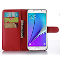 Miniatyrbillede 3 af 5: Litchi Læder Kortholder Cover til Samsung Galaxy A5 SM-A510F (2016) (LGL)