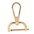 Miniatyrbillede 4 af 5: Drejelige karabinhager Udskiftning DIY Håndværk Trigger Clips Drejelige hummerlåse 25mm Guld (LGL)