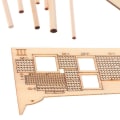 Miniatyrbilde 2 av 5: 1:100 Halcon Trebåtmodell i Tre DIY-sett Skipmontering Dekorasjon Gave[GL]