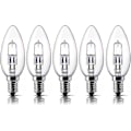 Miniatyrbillede 1 af 4: E14 28w Halogenpærer, Lille Edison Skruepære (SES) 2700k Varm Hvid Dæmpbar 5-pak (LGL)