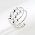 Miniatyrbillede 2 af 5: INF Justerbar Anti-Stress Ring i Kobber, 3-pak (LGL) Silver Sølv