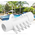 Miniatyrbillede 4 af 5: Spa Manifold, 1,5 tommer 10mm 10 Port PVC Svømmebassin Rør Manifold Svømme Korrosionsbestandig Mere Holdbar (LGL)