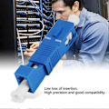 Miniatyrbild 4 av 5: Fiberoptisk adapter, SC hane till LC hona hybrid single mode fiberoptisk hybridomvandlare för nätverk (LGL)