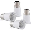 Miniatyrbild 4 av 5: 4x Sockeladapter - B22 till E27 Sockelkonverterare - Bajonettfattning Lamphållaradapter för Halogen LED-lampa (LGL)