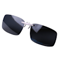 Miniatyrbillede 2 af 4: Clip-on solbriller med UV400 beskyttelse og sort linsefarve - Stor (LGL)