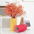 Miniatyrbild 4 av 4: Blomvas i porslin Blomkruka Blomsterarrangemang för Balkong Hylla Kontor LGL lemon yellow 16.5cmx9cm