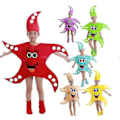 Miniatyrbilde 1 av 4: Barn Skole Hjemmefest Sjøstjerne Cosplay Kostyme For Gutter Jenter Baby Klær Havdyr Stjerne Scene Show Klær Dansedrakt LGL Khaki 150 cm