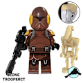 Miniatyrbild 5 av 5: 8 st Star Wars Minifigurer Byggklossar Leksakssats 1.77 tum Stridsdroider Klontrupper Actionfigurer Samlarobjekt Byggset för Pojkar Barn