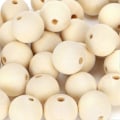Pikkukuva 2 / 4: 100 kpl 25 mm puisia helmiä pyöreä koristelu puuhelmet korujen valmistukseen/DIY-askarteluun LGL