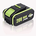 Miniatyrbillede 1 af 4: 20V 5.0Ah/5000mAh Lithium-ion batteri erstatning for Worx WA3551 WA3551.1 WA3553 WA3553.2 WA3641 batteri LGL