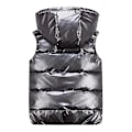 Miniatyrbillede 2 af 4: Unisex Skinnende Vandtæt Ærmeløs Jakke Letvægts Puffer Vest LGL Grey M