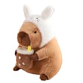 Miniatyrbilde 1 av 5: 30cm/40cm Capybara plysjleker Barn stygge og søte utstoppede dukker Klem pute med avtagbart hodetrekk