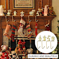 Miniatyrbild 3 av 5: 4 st julstrumpor krok hängare för mantel spis strumpor grepp tomte snögubbe älg julgran  (LGL)