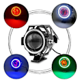 Miniatyrbilde 3 av 5: Angel Eye U7 Motorsykkel LED Lys Transformers Laserpistol Motorsykkel Lys LGL U7-Red Light
