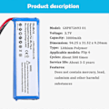 Miniatyrbillede 4 af 4: 3.7v Lipo Batteri 3000mah Lithium Polymer Batteri Genopladeligt Kompatibelt-erstatninger LGL