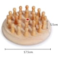 Miniatyrbilde 5 av 5: Trebrikke Memory Match Stick Sjakkspill Sett, Morsomt Blokk Brettspill Foreldre-barn Interaksjon Leker For Gutter Og Jenter Fra 2 År Og Oppover