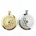 Miniatyrbillede 4 af 5: Quantum Science Scalar Energy Health Halskæde Ro Rustfrit Stål Germanium Sten Vedhæng Til Mænd Kvinde Far Mor [GGL] Silver with box