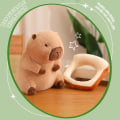 Miniatyrbilde 2 av 5: 30cm/40cm Capybara plysjleker Barn stygge og søte utstoppede dukker Klem pute med avtagbart hodetrekk