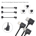 Miniatyrbillede 3 af 5: Startrc 10cm USB-C / Type-C til Micro USB Konverteringskabel Datakabel til DJI Mavic Mini / Air, Shark Fjernbetjening [GGL]