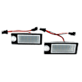 Miniatyrbild 1 av 4: 2 st Bil Nummerskyltsbelysning för Volvo S80 99-06 S60 V70 XC70 XC90 - LEVED Registreringsskyltslampa LGL As Shown