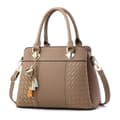 Dam Casual Premium PU Läder Handväska (LGL) Khaki