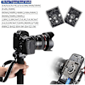 Miniatyrbilde 4 av 4: 2 stk. hurtigutløserplate stativkamera for Manfrotto monteringsplate 200pl-14 Rc2 kameraer stativhode LGL