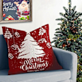 Miniatyrbilde 5 av 5: Juleputetrekk Julepynt Putetrekk Juletre Putetrekk Gaver Rustikk Gårdshus 18x18 (LGL)