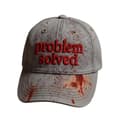 Unisex Casual Mörk Blodfläck Hatt Problem Löst Blodiga Kepsar (LGL) Gray
