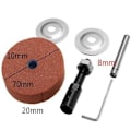 Miniatyrbillede 4 af 4: 70x20x10mm slibeskiveadapter ændrede elektrisk boremaskine til slibemaskine - Grøn (LGL)