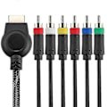Miniatyrbild 2 av 2: PS3 PS2 Komponent AV-kabel (1,8 meter) Premium Högupplöst HDTV Komponent RCA Ljud- och Videokabel Kompatibel med Sony Playstation 3 PS3 och LGL