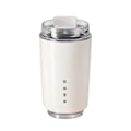 Miniatyrbild 1 av 5: Kaffemugg, Isolerad Mugg Dryckesbehållare 351ml, Stor Kapacitet Rese-kaffekopp med Lock för Kalla och Varma Drycker LGL White 7.65cmx7.65cmx14cm