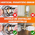 Miniatyrbilde 4 av 5: Termostatisk Hode, 4 Stk Termostat, Standard Radiatorventil Erstatningshode M30 x 1.5 Temperaturkontroll, Hvit LGL