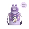 Miniatyrbilde 2 av 5: Sanrio Kuromi Vakuumkopp Jenter Kawaii Anime Cinnamoroll My Melody Sugerørkopp Vinter Varm Stor Kapasitet Vannflaske Gave Til Barn Kuromi 480ml