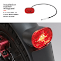 Pikkukuva 3 / 5: Xiaomi PRO2 Sähköpotkulaudan Takavalo - 3LED Takavalo Jarruvalolla (LGL)