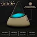 Miniatyrbillede 3 af 5: Mini Farverig Natlampe med Åndedrætslys 1200mAh Genopladelig Natlampe LGL White