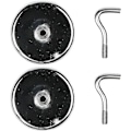Miniatyrbillede 2 af 4: 2-pak - Magnet med krog / Magnetisk krog - 12 kg (LGL)