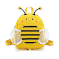 Miniatyrbild 1 av 4: Pojkar Flickor Bi-formad Ryggsäck Tecknad Barnryggsäck med Säker Anti-förlorad Koppellina Dragkedja Design Förskolematerial LGL Yellow