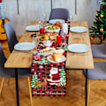 Miniatyrbillede 3 af 5: Julemand Rensdyr Bordløber, Buffalo Ternet Plaid Juletræ Snefnug Bordløber, 33x183cm (LGL)