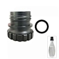 Miniatyrbillede 2 af 5: Sort Hurtigkoblingsadapter til Sodavandsflaske til SodaStream Crystal 0,7L Glasflaske js  (LGL)