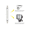 Miniatyrbillede 3 af 5: 5 Pakke R7s 118mm 300w 230v, r7s Halogen Lineær Pære, Dæmpbar Halogenlampe Til Byggeplads Wo LGL