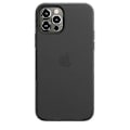 Pikkukuva 3 / 4: Nahkainen puhelinkotelo iPhone 12/12 Pro -puhelimelle, nahkakotelo Magsafella LGL Black