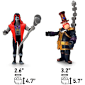 Pikkukuva 4 / 4: Ben 10 -hahmosetti - 9 lelua, Ben Tennyson, Neljä Käsivartta, Harmaa Aivot, Kineceleran, Timanttipää, Hex, Steam Smythe, Cannonbolt