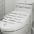 Pikkukuva 4 / 5: DIY Taide Koti Kylpyhuoneen Säännöt Koristeellinen Tarratarra Huumori Juliste Julkisiin ja Koteihin (LGL)