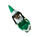 Pikkukuva 4 / 5: Snoop On A Stoop -tonttunukke Resin Plush -nukke Pehmeä Tuntuma Nukke Leikkikalu Koriste Joulujuhliin Loma Koti Puutarha Sisustus A Green
