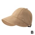 Vikbar Bredbrättad Solhatt Dragsko Justerbara Kepsar Strandhattar Sommar (LGL) Khaki