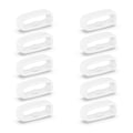 Miniatyrbillede 1 af 5: Rem til urrem, silikone fastgørelsesring, holder, 18mm/20mm/22mm bæltestropper [GGL] White 22MM