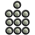 Miniatyrbild 1 av 5: 10-pack Mini Hygrometer Termometer Mätare Digital Lcd Monitor För Växthus Babyrum Reptil Inkuba Black