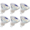 Miniatyrbild 1 av 5: 6 st MR11 LED-lampor GU4 Spotlight 3W 18LEDs Halogen 20W Ej Dimbar Motsvarighet 12V AC/DC (Kallvitt) (LGL)