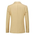 Miniatyrbillede 3 af 5: Herre Slim fit Blazer Business Bryllup Ensfarvet Jakkesæt Jakke LGL Beige 2XL