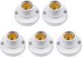 5-pack E14 Lamphållare, E14 Edison Skruv Glödlampshållare, Taklampssockel i Plast Crday Present (LGL)